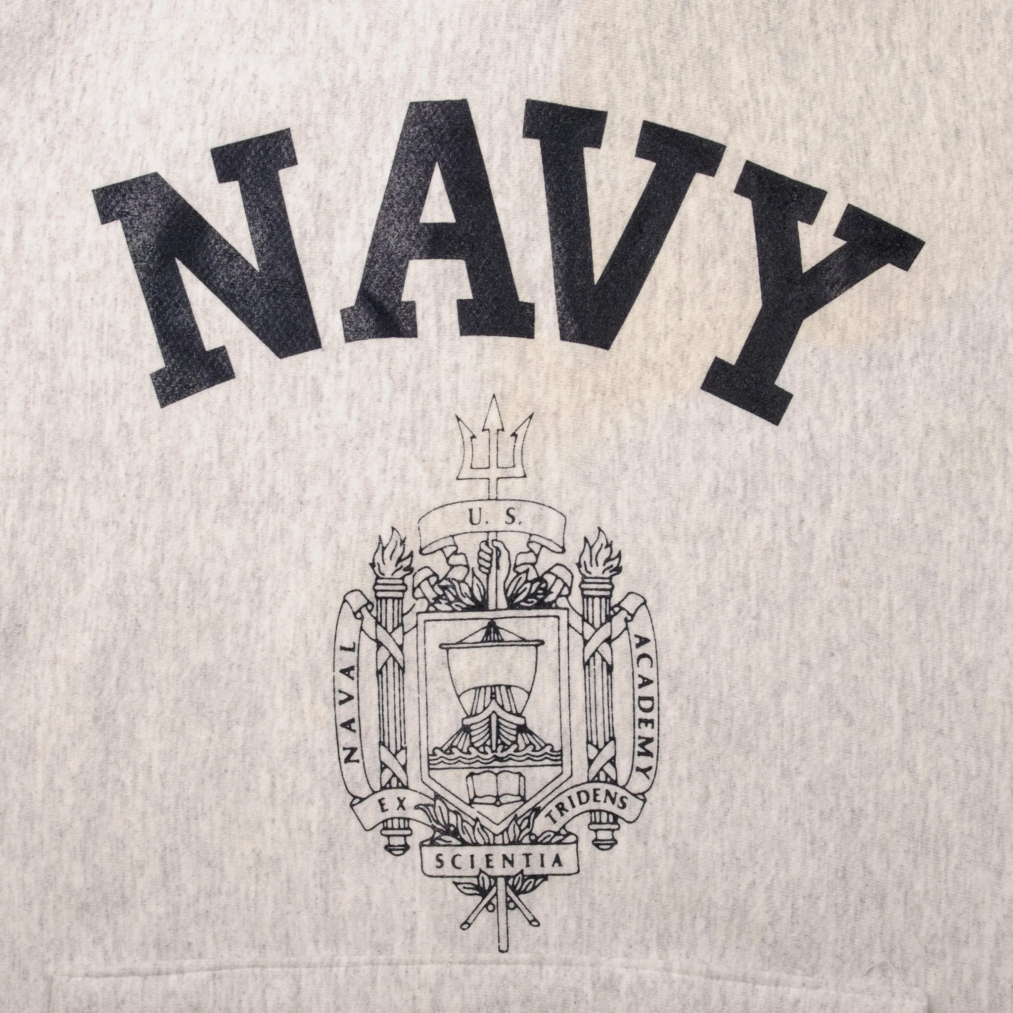 VINTAGE USN US NAVY HOODIE SWEATSHIRT SIZE MEDIUM MADE IN USA