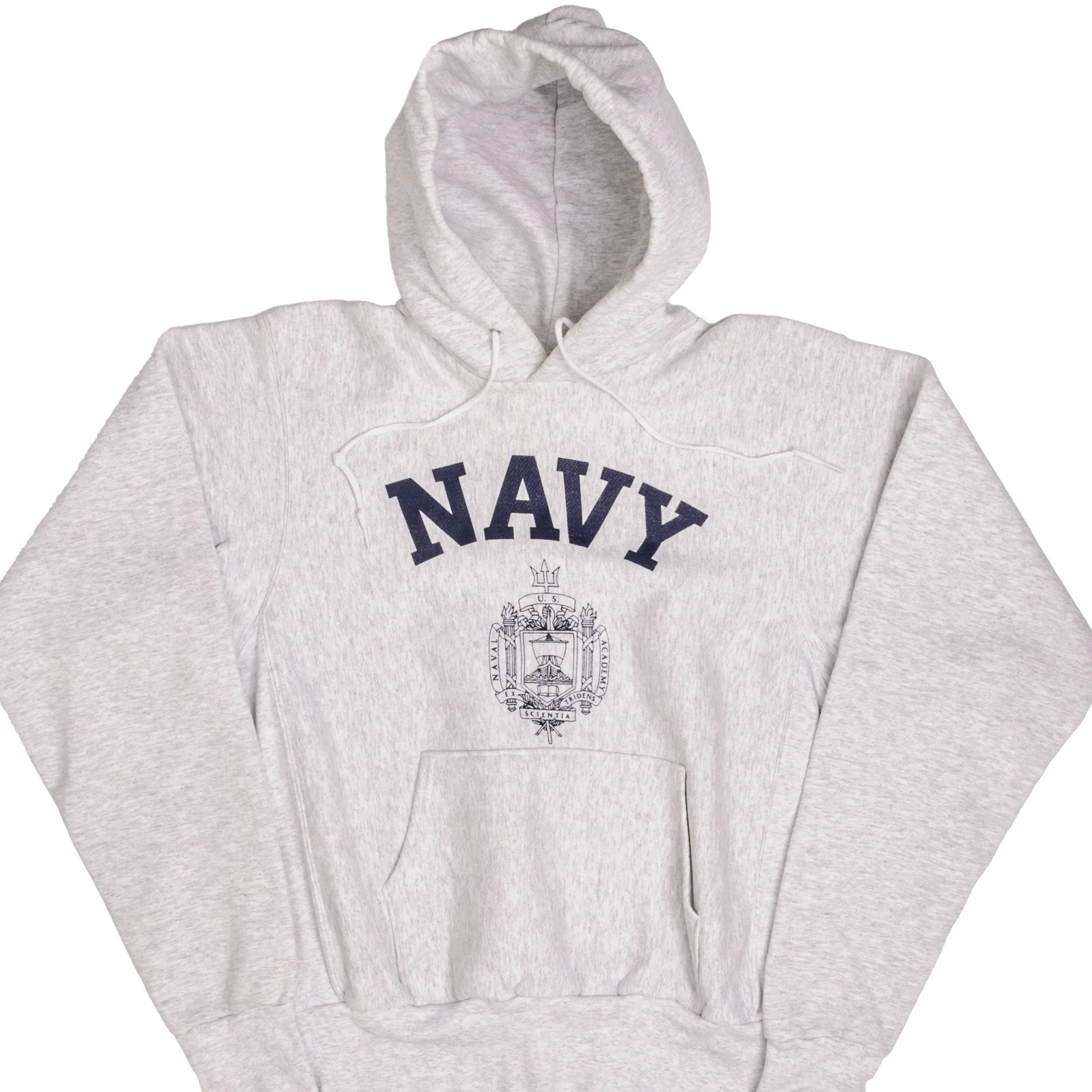 VINTAGE USN US NAVY HOODIE SWEATSHIRT SIZE SMALL MADE IN USA