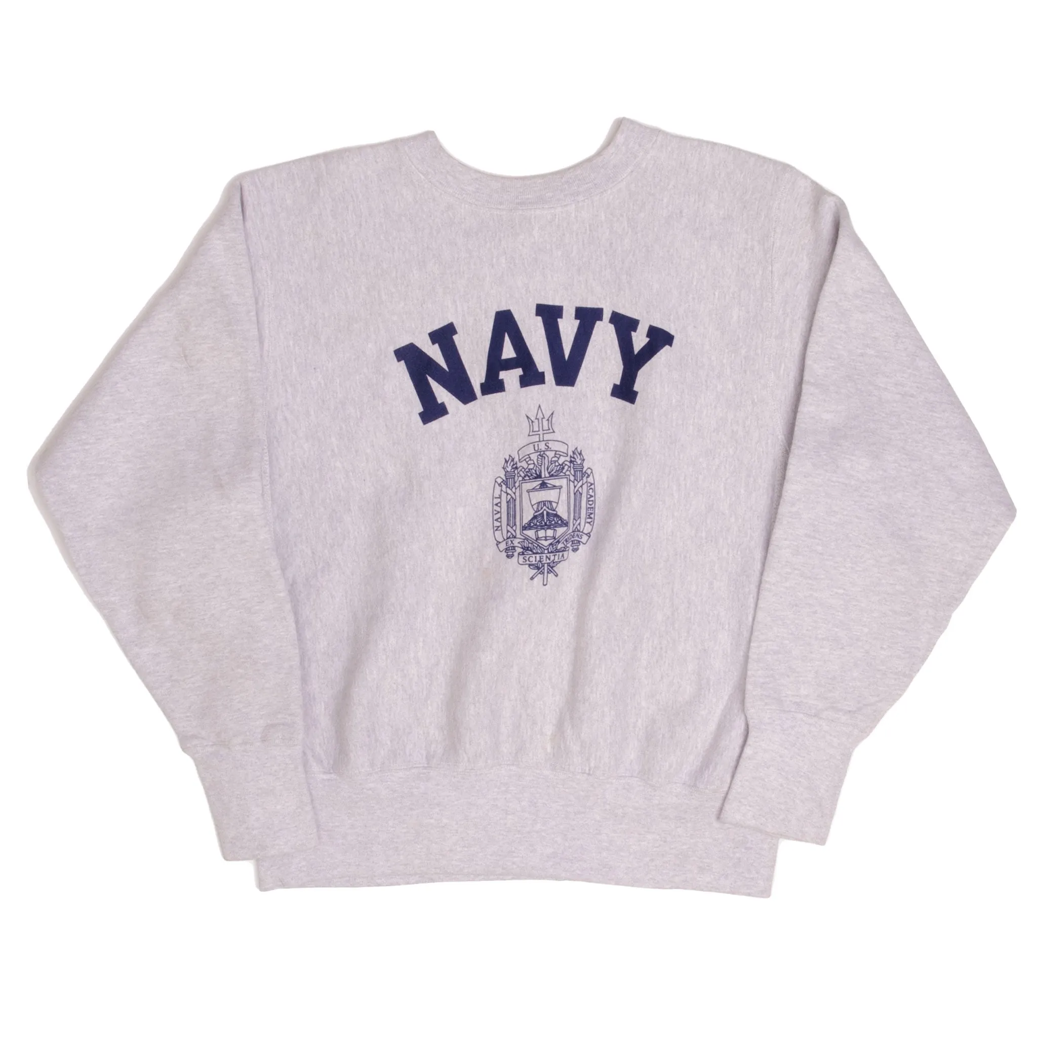 VINTAGE USN US NAVY REVERSE WEAVE SWEATSHIRT 1990S SIZE XS MADE IN USA