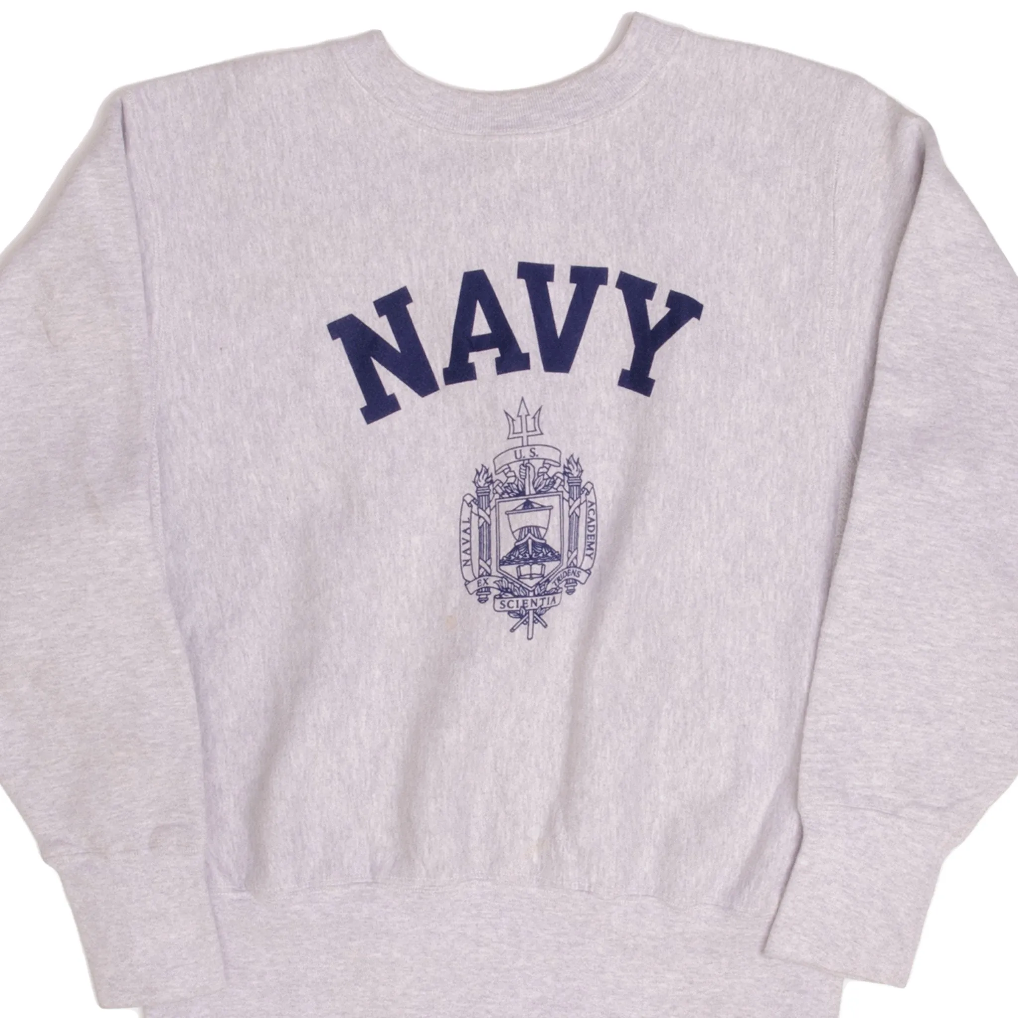 VINTAGE USN US NAVY REVERSE WEAVE SWEATSHIRT 1990S SIZE XS MADE IN USA