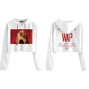 WAP Movie Crop Hoodie (White)   Digital Single