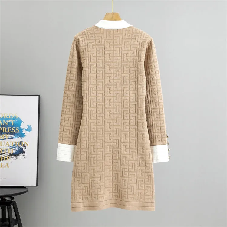 Women's Long-sleeved Knit Dress