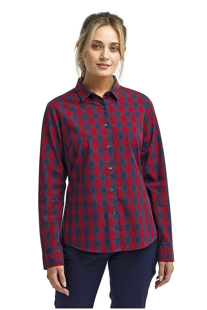 Women's Mulligan Check Long Sleeve Cotton Shirt