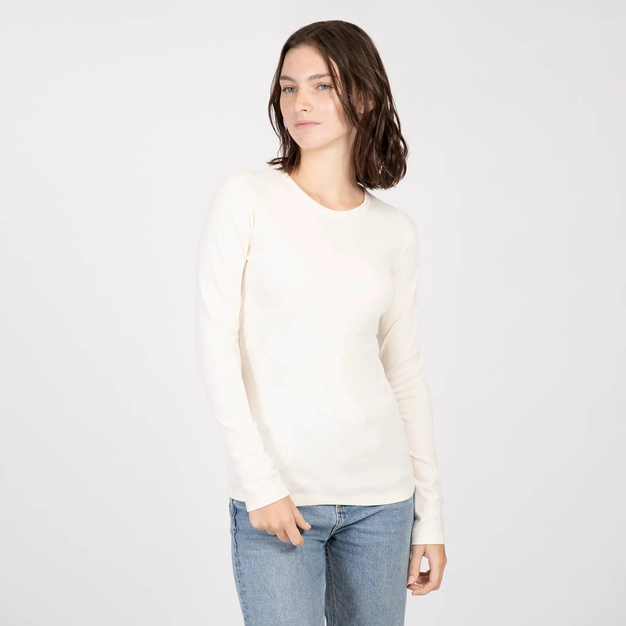 Women's Organic Pima Cotton Chemical-Free Long Sleeve T-Shirt