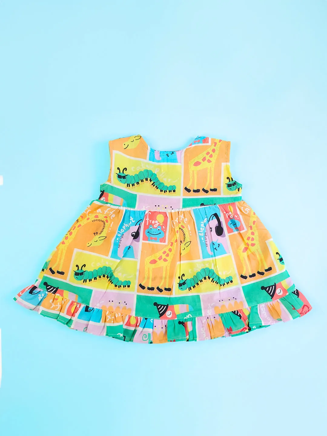 Zoo Crew - Organic Cotton Printed Girls Jabla / Dress